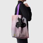 Geanta Handmade Tote Basic, Visand sub Apa, Multicolor, 43x37 cm fotografia produsului View 3 S