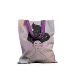 Geanta Handmade Tote Basic, Visand sub Apa, Multicolor, 43x37 cm fotografia produsului