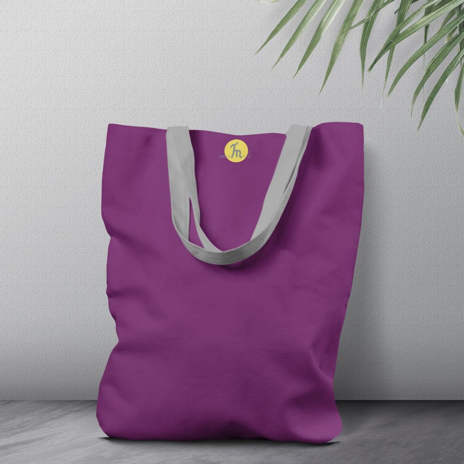 Geanta Handmade Tote Liner Captusit, Mulewear, Violet Intens, 45x37 cm fotografia produsului View 3 L