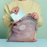 Geanta Handmade Tote Basic, Pasari de Noapte in jurul Lunii, Multicolor, 43x37 cm fotografia produsului View 6 S