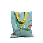 Geanta Handmade Tote Basic, Frunze de Bananier, Multicolor, 43x37 cm fotografia produsului