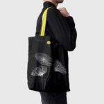 Geanta Handmade Tote Basic, Floare Lotus Stilizata, Multicolor, 43x37 cm fotografia produsului View 5 S