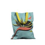 Geanta Handmade Tote Basic, Floarea Pasarea Paradisului, Multicolor, 43x37 cm fotografia produsului