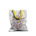 Geanta Handmade Tote Basic, Toti Ochii pe Tine, Multicolor, 43x37 cm fotografia produsului