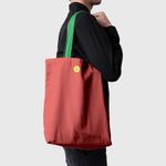 Geanta Handmade Tote Basic, Mulewear, Roz Pal, 43x37 cm fotografia produsului View 6 S