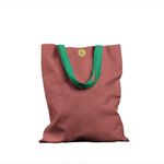 Geanta Handmade Tote Basic, Mulewear, Roz Pal, 43x37 cm fotografia produsului
