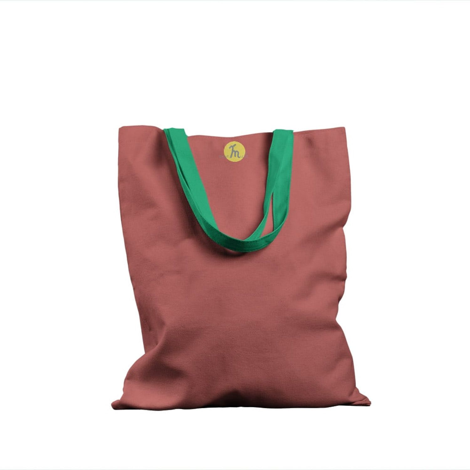 Geanta Handmade Tote Basic, Mulewear, Roz Pal, 43x37 cm fotografia produsului