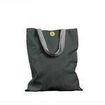 Geanta Handmade Tote Basic, Mulewear, Gri Verzuliu, 43x37 cm fotografia produsului