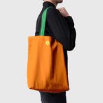 Geanta Handmade Tote Basic, Mulewear, Portocaliu Amurg, 43x37 cm fotografia produsului View 3 S