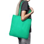 Geanta Handmade Tote Basic, Mulewear, Verde Crud, 43x37 cm fotografia produsului View 4 S