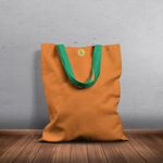 Geanta Handmade Tote Basic, Mulewear, Portocaliu Amurg, 43x37 cm fotografia produsului View 4 S