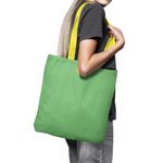 Geanta Handmade Tote Basic, Mulewear, Verde Cald, 43x37 cm fotografia produsului View 3 S