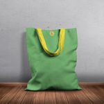 Geanta Handmade Tote Basic, Mulewear, Verde Cald, 43x37 cm fotografia produsului View 5 S