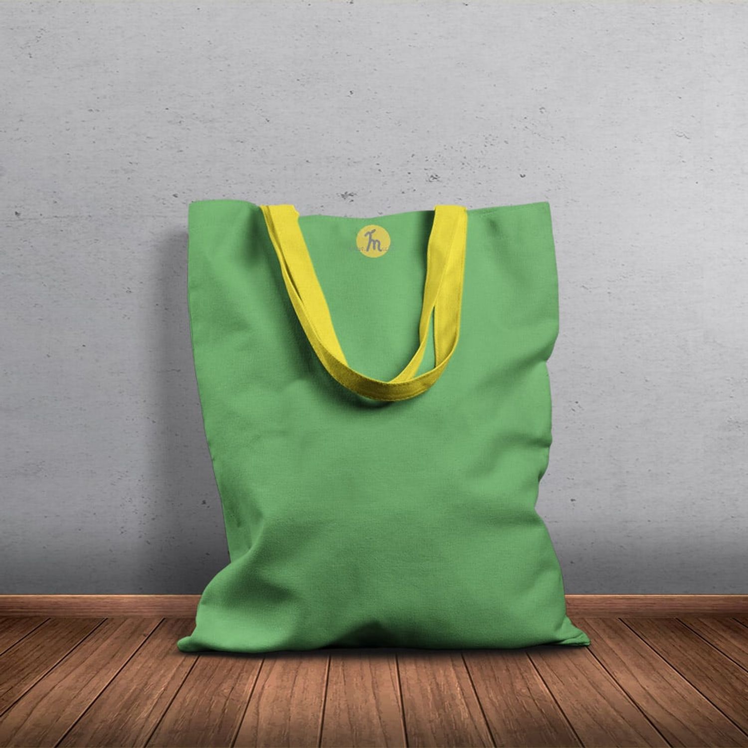 Geanta Handmade Tote Basic, Mulewear, Verde Cald, 43x37 cm fotografia produsului View 5 L