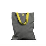Geanta Handmade Tote Basic, Mulewear, Gri Inchis, 43x37 cm fotografia produsului