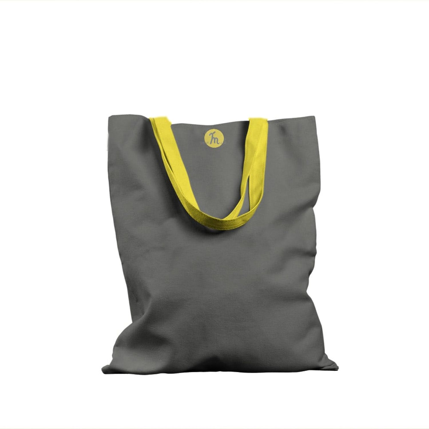 Geanta Handmade Tote Basic, Mulewear, Gri Inchis, 43x37 cm fotografia produsului
