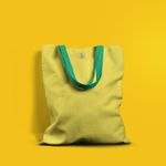 Geanta Handmade Tote Basic, Mulewear, Galben Solar, 43x37 cm fotografia produsului View 4 S