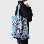 Geanta Handmade Tote Basic, Caini de Diferite Rase, Multicolor, 43x37 cm fotografia produsului View 5 S
