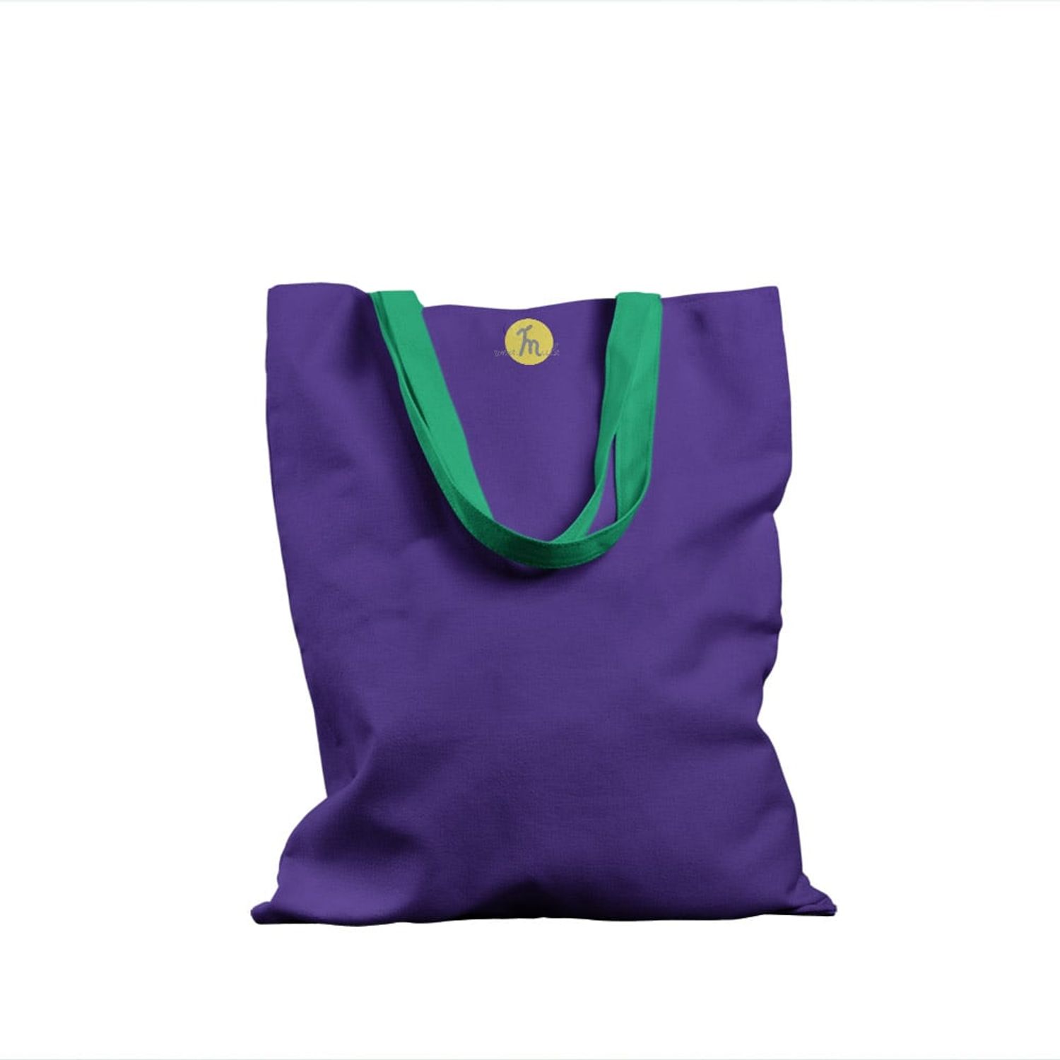 Geanta Handmade Tote Basic, Mulewear, Mov Absolut, 43x37 cm fotografia produsului
