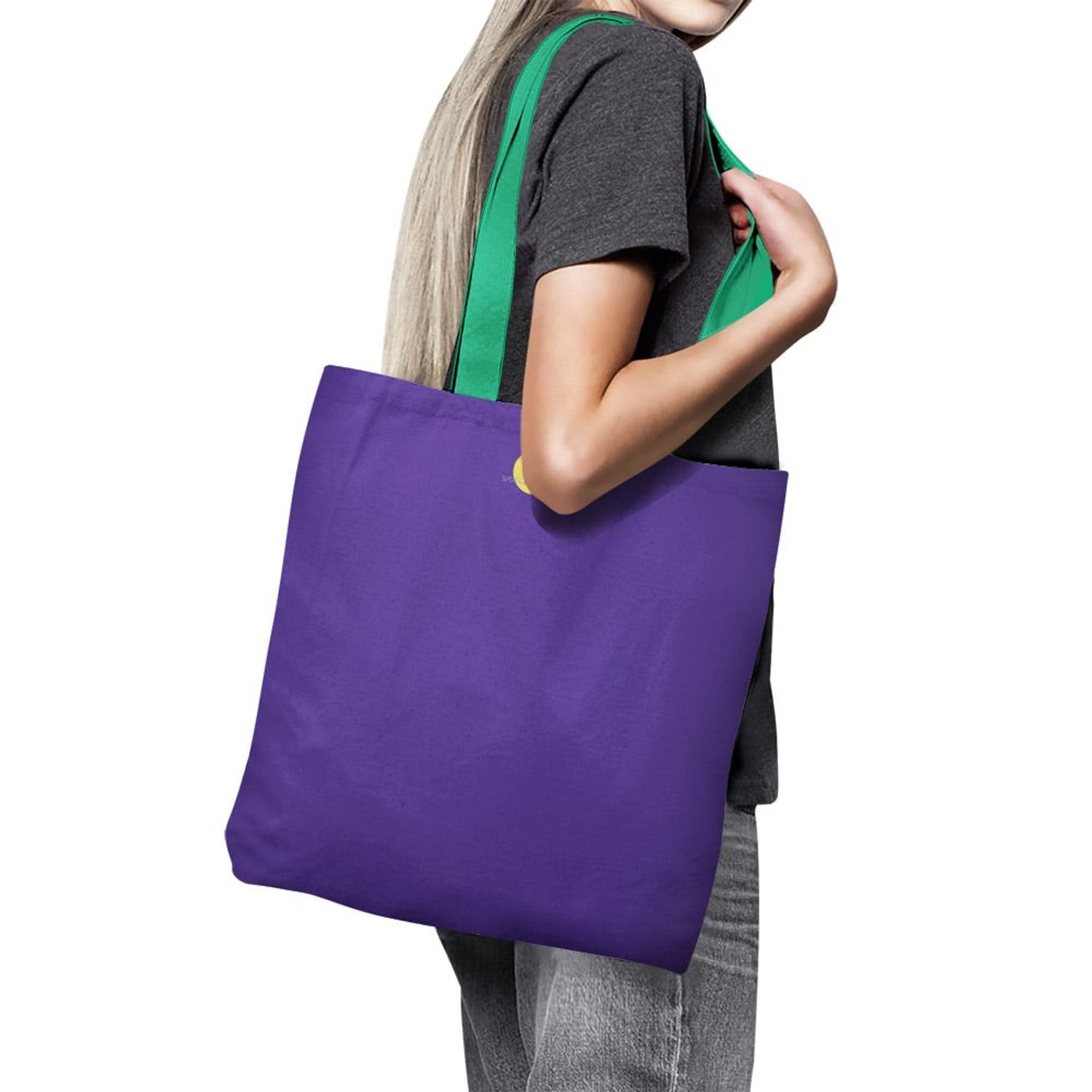 Geanta Handmade Tote Basic, Mulewear, Mov Absolut, 43x37 cm fotografia produsului View 4 L