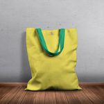 Geanta Handmade Tote Basic, Mulewear, Galben Solar, 43x37 cm fotografia produsului View 6 S