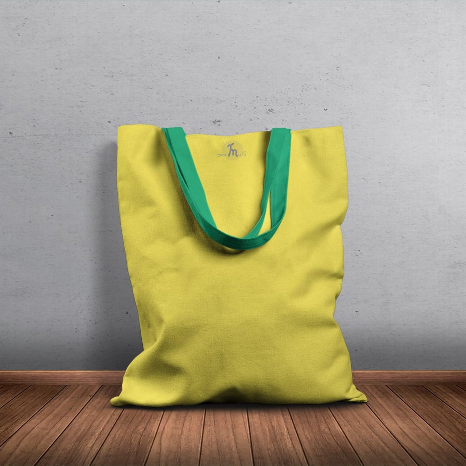 Geanta Handmade Tote Basic, Mulewear, Galben Solar, 43x37 cm fotografia produsului View 6 L