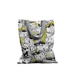 Geanta Handmade Tote Basic, Pisici cu Galben, 43x37 cm fotografia produsului