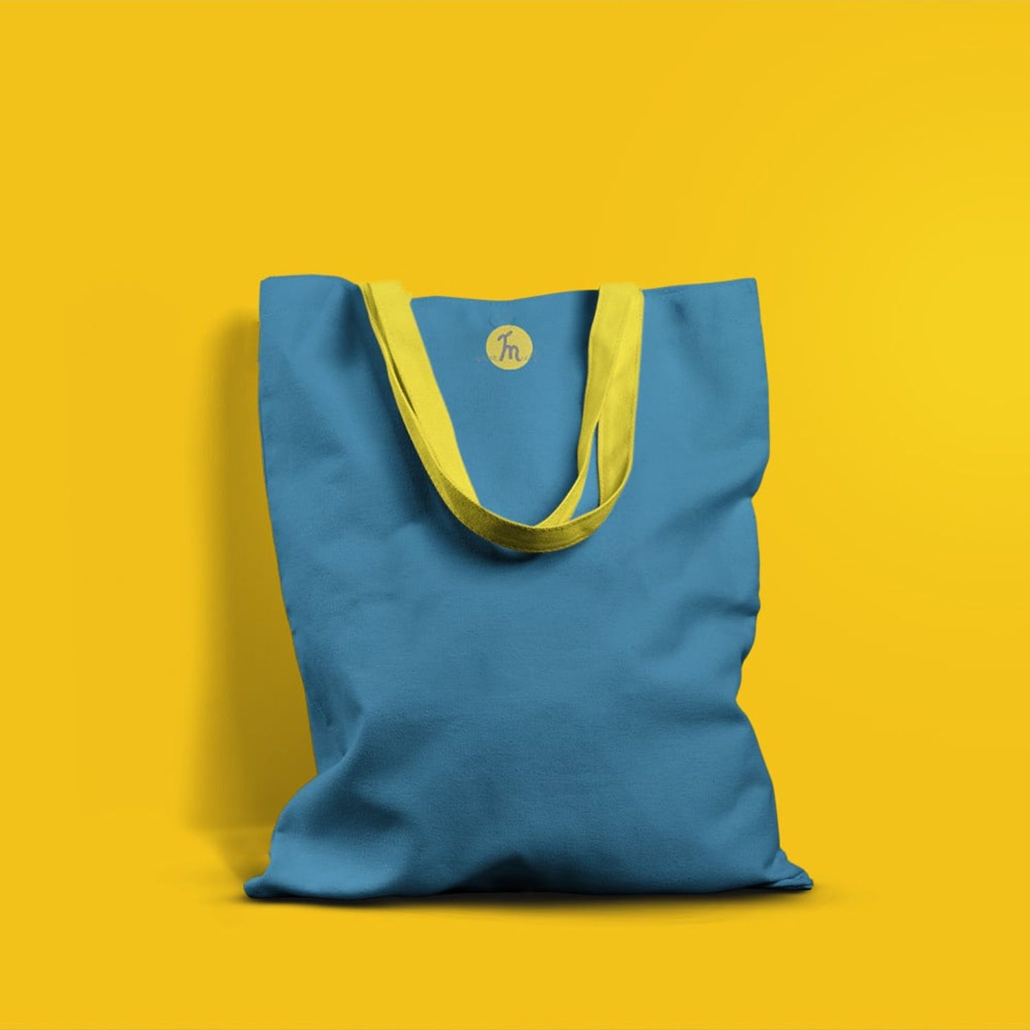 Geanta Handmade Tote Basic, Mulewear, Albastru Marin, 43x37 cm fotografia produsului View 5 L