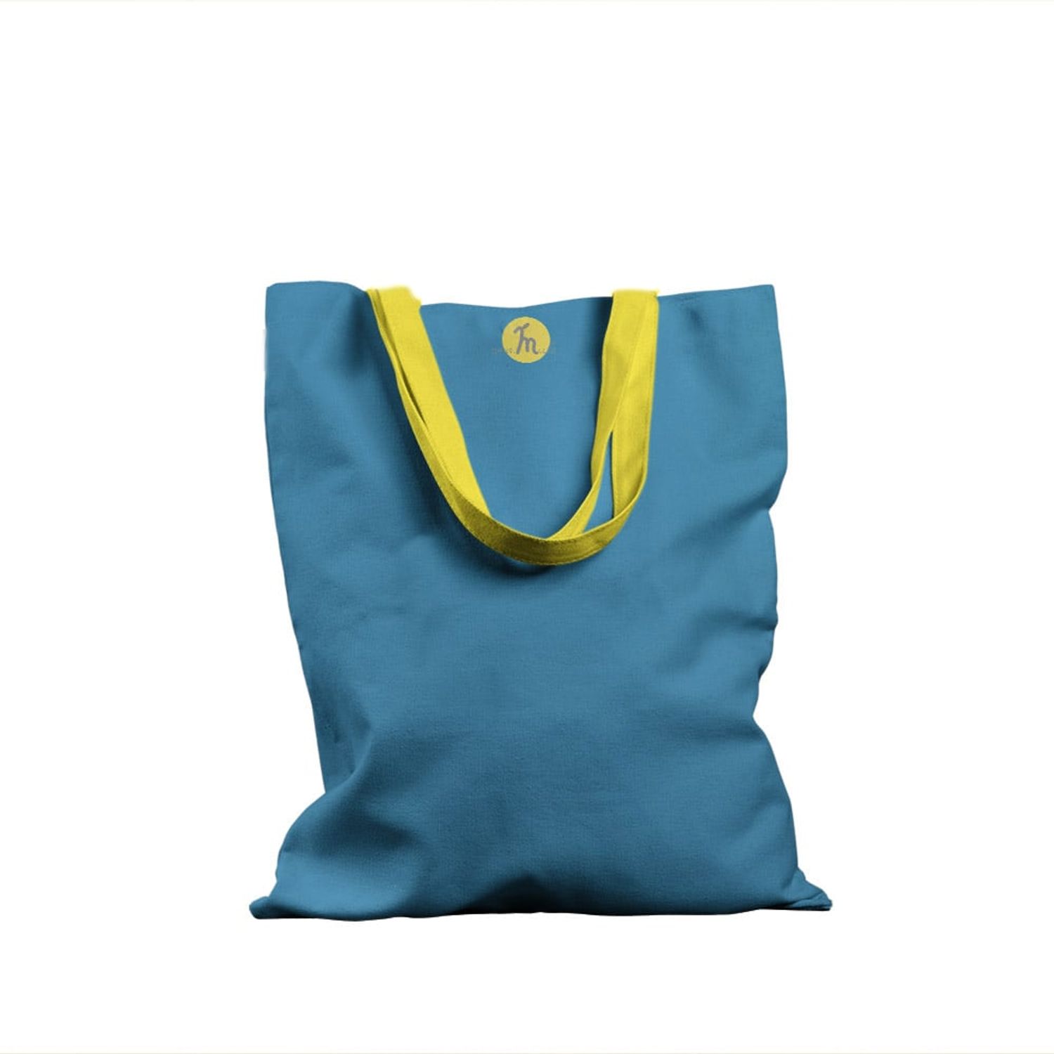 Geanta Handmade Tote Basic, Mulewear, Albastru Marin, 43x37 cm fotografia produsului