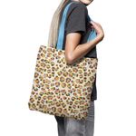 Geanta Handmade Tote Basic, Mulewear, Animal Print Leopard, Multicolor, 43x37 cm fotografia produsului View 5 S