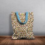 Geanta Handmade Tote Basic, Mulewear, Animal Print Leopard, Multicolor, 43x37 cm fotografia produsului View 6 S
