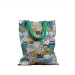 Geanta Handmade Tote Basic, Si Pisicile lucreaza la NASA, Multicolor, 43x37 cm fotografia produsului