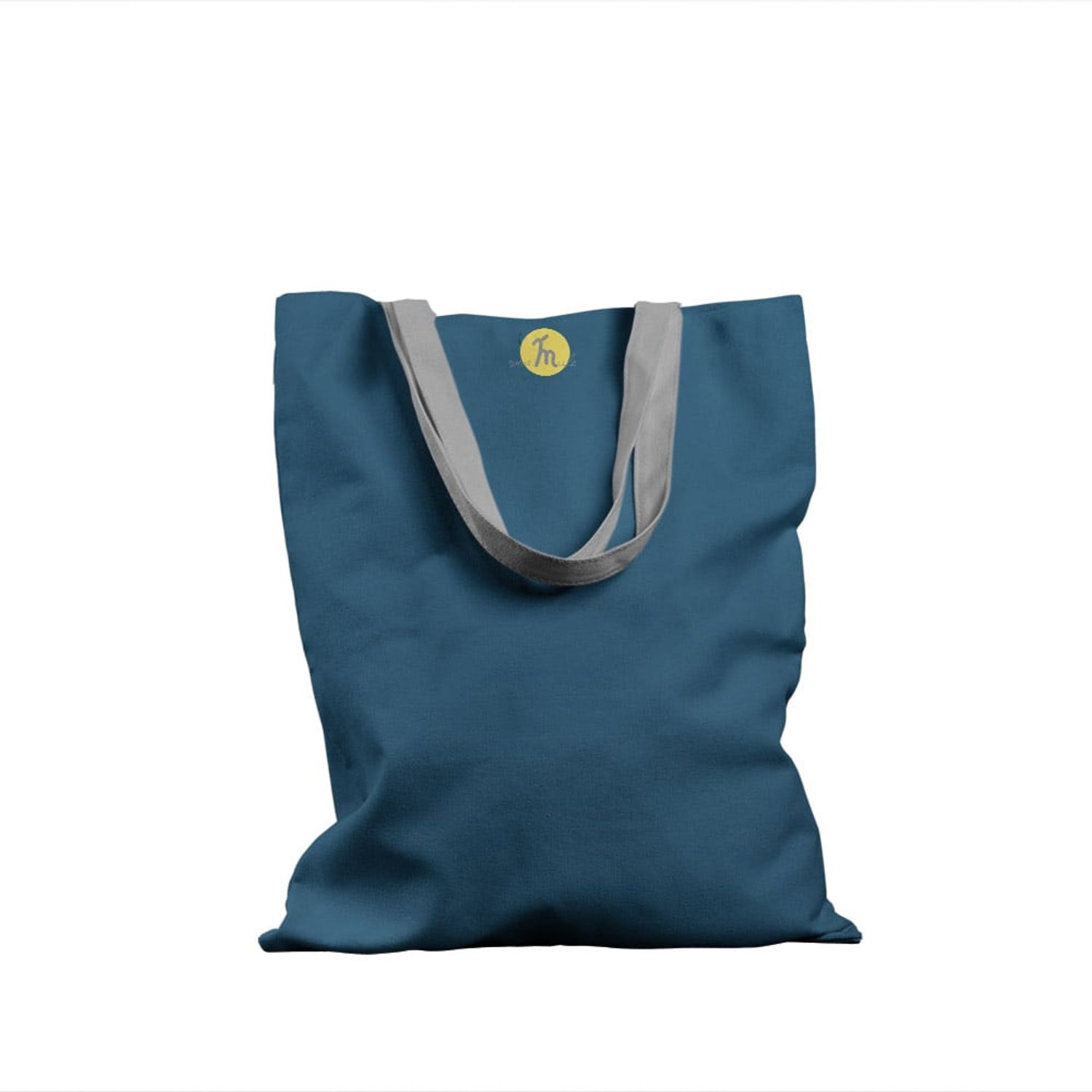 Geanta Handmade Tote Basic, Mulewear, Albastru Intens, 43x37 cm fotografia produsului