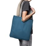 Geanta Handmade Tote Basic, Mulewear, Albastru Intens, 43x37 cm fotografia produsului View 5 S