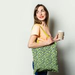 Geanta Handmade Tote Basic, Mulewear, Animal Print Delta Dunarii, Multicolor, 43x37 cm fotografia produsului View 2 S