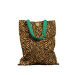 Geanta Handmade Tote Basic, Mulewear, Animal Print Tigru, Multicolor, 43x37 cm fotografia produsului