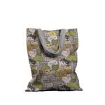 Geanta Handmade Tote Basic, Pisici si Plante, Multicolor, 43x37 cm fotografia produsului