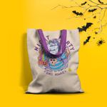 Geanta Handmade Tote Basic, Halloween Night Party Since Always, Multicolor, 43x37 cm fotografia produsului View 2 S