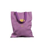 Geanta Handmade Tote Basic, Botanic Plante Floare Yosemite Galbena, Multicolor, 43x37 cm fotografia produsului