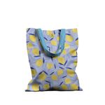 Geanta Handmade Tote Basic, Mulewear, Botanic Plante Flori Lamai Acrisoare, Multicolor, 43x37 cm fotografia produsului