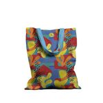 Geanta Handmade Tote Basic, Mulewear, Botanic Plante Flori Cactus Multicolor, Multicolor, 43x37 cm fotografia produsului