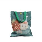 Geanta Handmade Tote Basic, Mos Craciun aduce Bunatati Dulci, Multicolor, 43x37 cm fotografia produsului