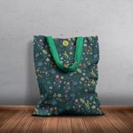 Geanta Handmade Tote Basic, Mulewear, Botanic Pajiste Multicolora, Multicolor, 43x37 cm fotografia produsului View 6 S