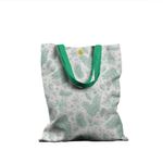 Geanta Handmade Tote Basic, Crengute cu Conuri de Brad de Craciun, Multicolor, 43x37 cm fotografia produsului