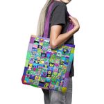 Geanta Handmade Tote Basic, Momente si Amintiri, Multicolor, 43x37 cm fotografia produsului View 5 S