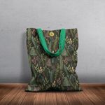 Geanta Handmade Tote Basic, Mulewear, Botanic Gradina Bunicii, Multicolor, 43x37 cm fotografia produsului View 6 S