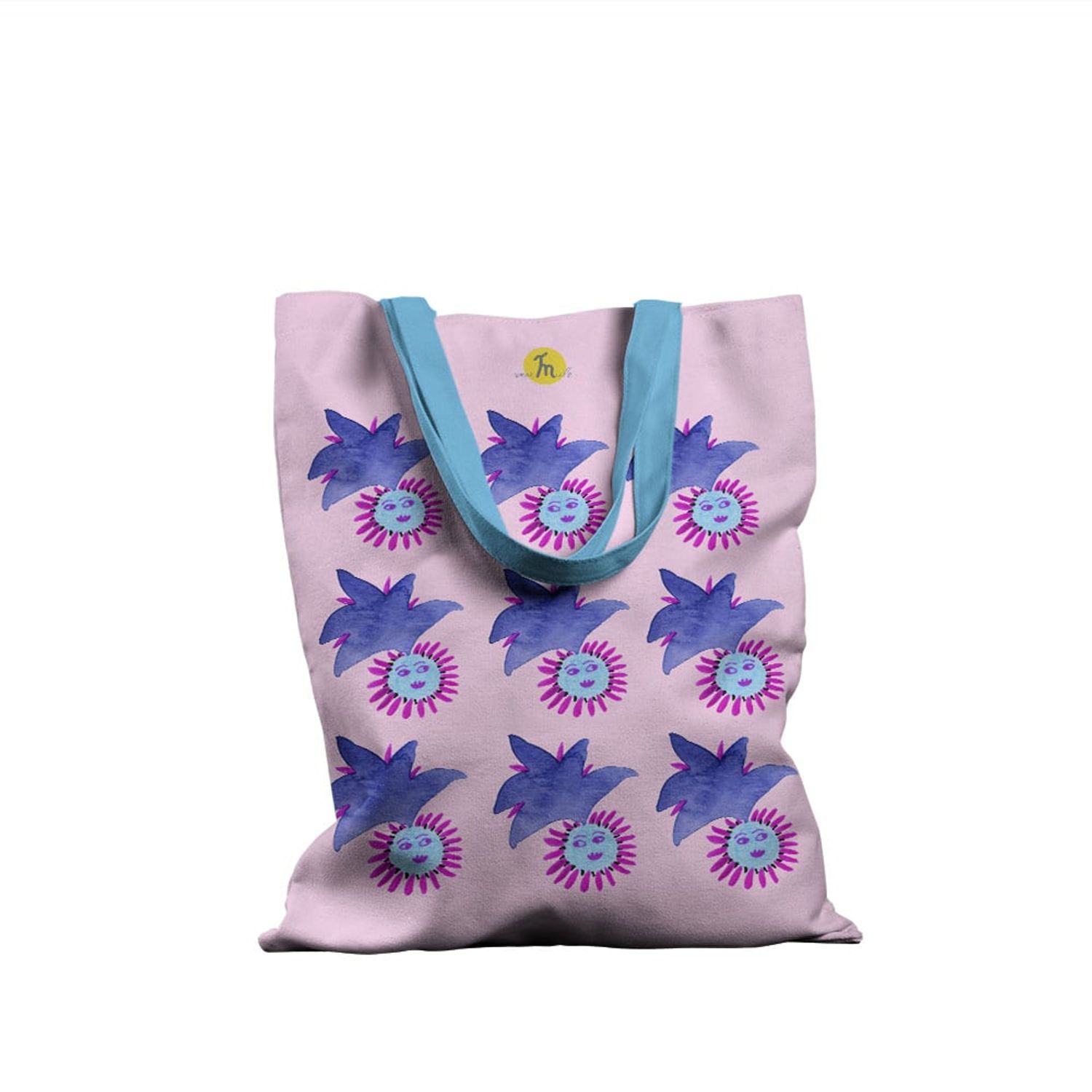 Geanta Handmade Fata-Verso Tote Basic, Ipostaze Abstract, Multicolor, 43x37 cm fotografia produsului