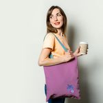 Geanta Handmade Fata-Verso Tote Basic, Ipostaze Abstract, Multicolor, 43x37 cm fotografia produsului View 5 S