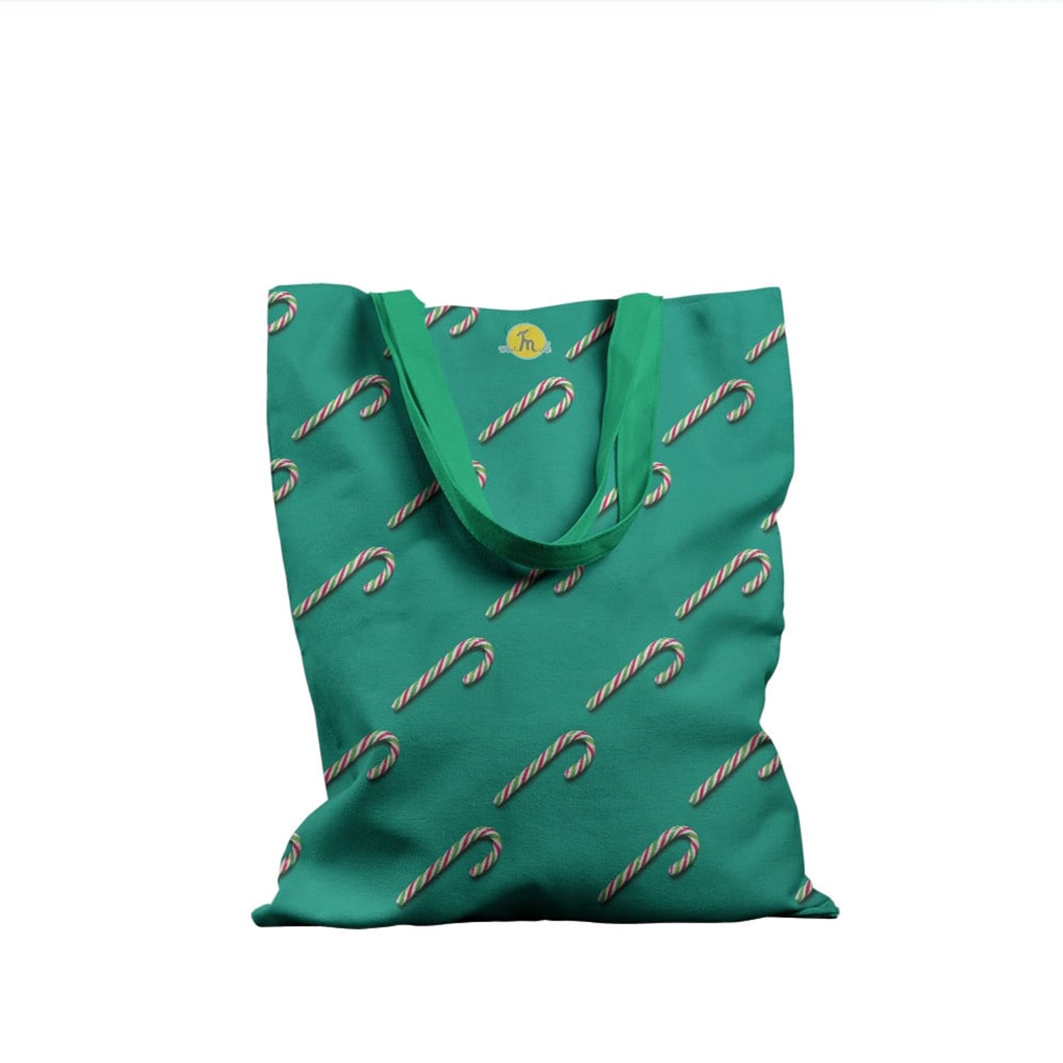 Geanta Handmade Tote Basic, Acadea de Craciun, Multicolor, 43x37 cm fotografia produsului