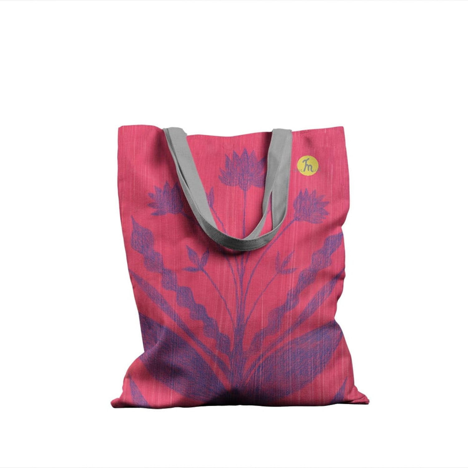 Geanta Handmade Tote Basic, Mulewear, Botanic Flori Speciale Fenalia, Multicolor, 43x37 cm fotografia produsului